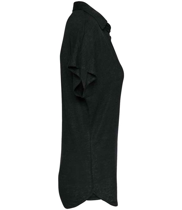 Spasso Ladies Linen Polo Shirt