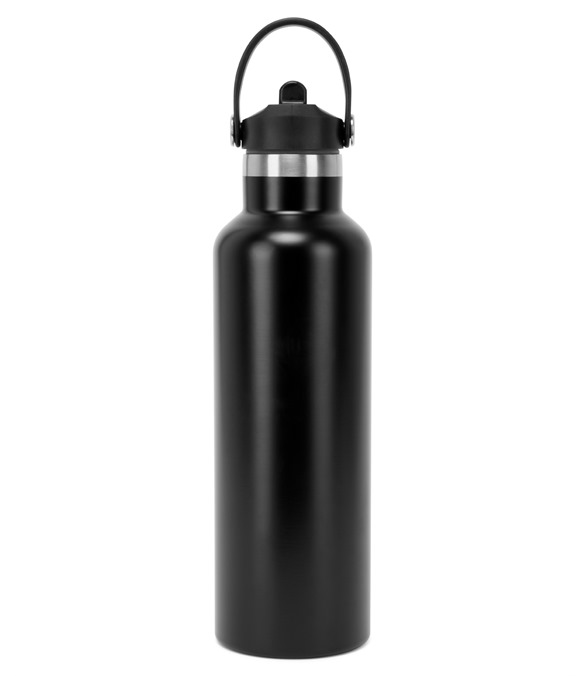 TriDri? Vacuum sports water bottle with flip-up straw