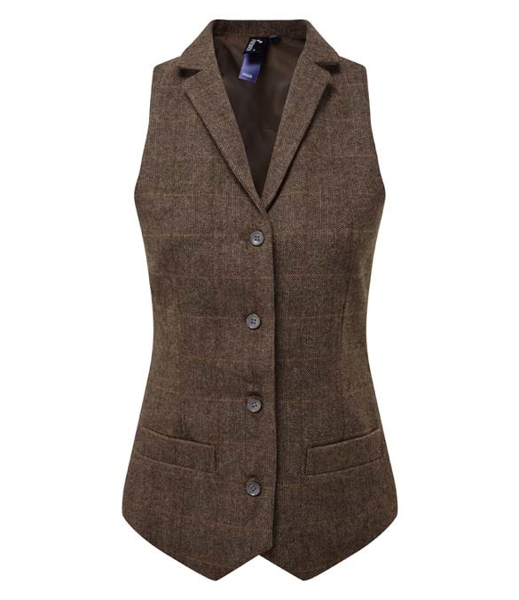 Premier Ladies Herringbone Waistcoat