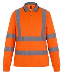 Regatta High Visibility Pro Contract Long Sleeve Polo Shirt
