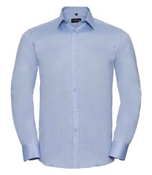 Russell Athletic Collection Long Sleeve Herringbone Shirt