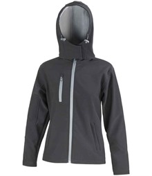 Result Core Ladies Hooded Soft Shell Jacket