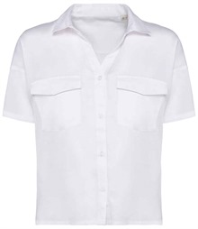 Spasso Ladies Short Sleeve Oversized TENCEL™ Shirt