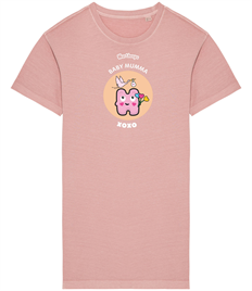 Baby Mumma T-Shirt Dress Pink