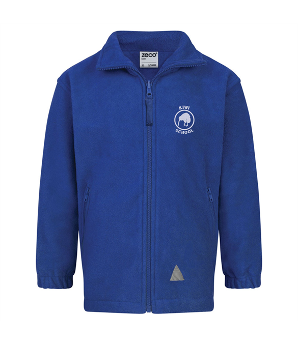 MSK Clothing We Support Our Heroes THANK YOU Rainbow Embroidered Fleece Jacket – Men's, Multiple Colors & Sizes