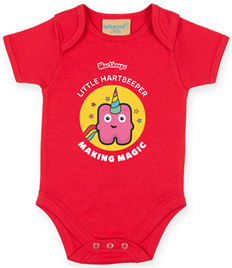 'Making Magic' Baby Bodysuit Red 