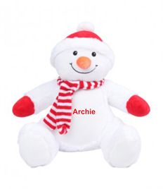 Personalised Snowman Soft Toy