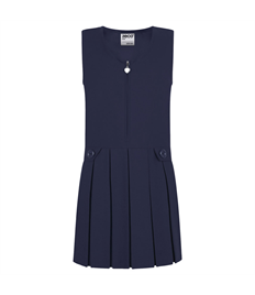 St Mary's Weston Zip Front Heart Pinafore Dress 