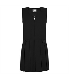 Zip Front Heart Pinafore Dress 