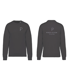 Precison Pilates: Oversized Grey Organic Sweatshirt