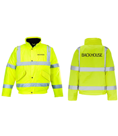 Backhouse Hi-Vis Bomber Jacket